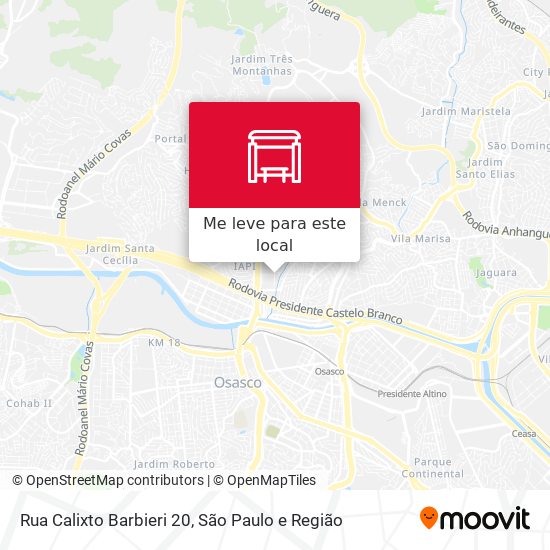 Rua Calixto Barbieri 20 mapa