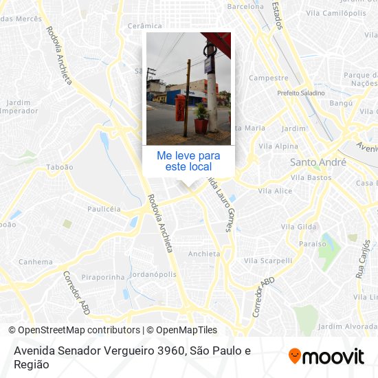 Avenida Senador Vergueiro 3960 mapa