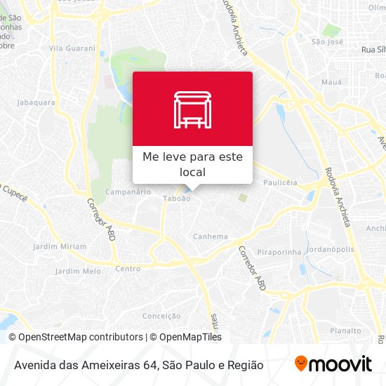 Avenida das Ameixeiras 64 mapa