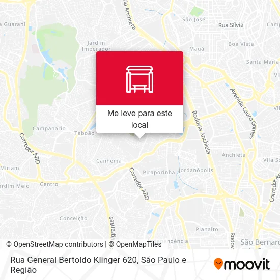 Rua General Bertoldo Klinger 620 mapa