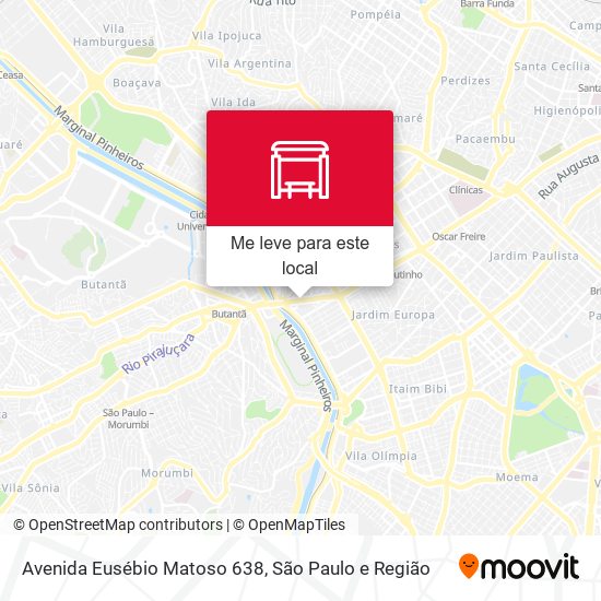Avenida Eusébio Matoso 638 mapa