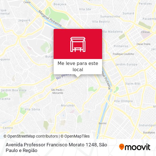 Avenida Professor Francisco Morato 1248 mapa