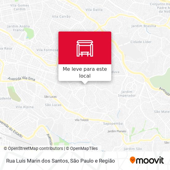 Rua Luís Marin dos Santos mapa