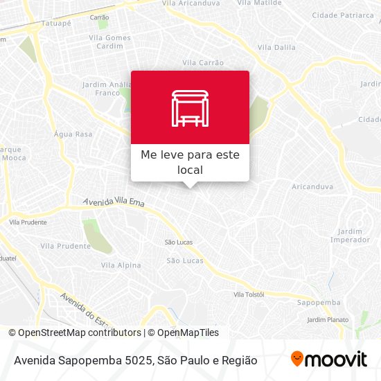 Avenida Sapopemba 5025 mapa