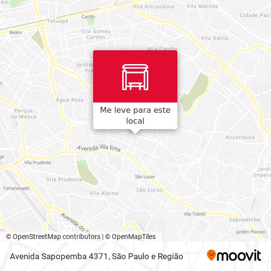 Avenida Sapopemba 4371 mapa