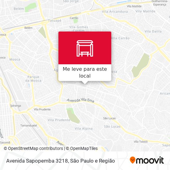 Avenida Sapopemba 3218 mapa