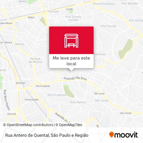 Rua Antero de Quental mapa