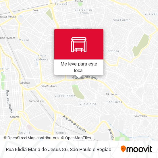 Rua Elídia Maria de Jesus 86 mapa