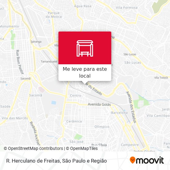 R. Herculano de Freitas mapa