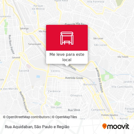 Rua Aquidaban mapa