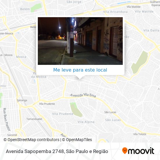 Avenida Sapopemba 2748 mapa