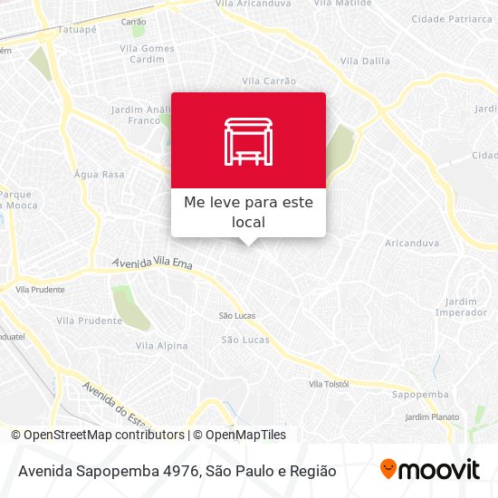 Avenida Sapopemba 4976 mapa