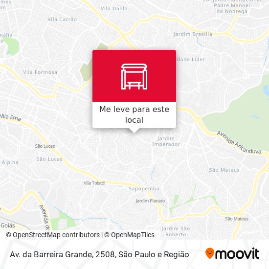 Av. da Barreira Grande, 2508 mapa