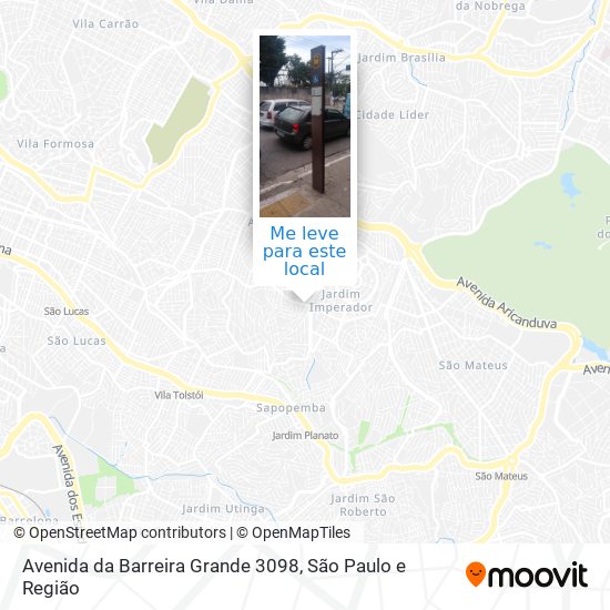 Avenida da Barreira Grande 3098 mapa