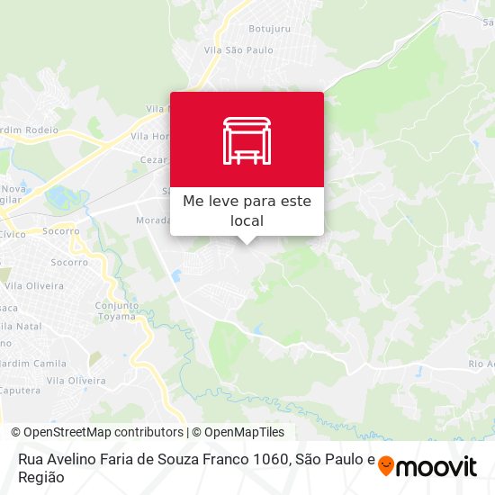 Rua Avelino Faria de Souza Franco 1060 mapa