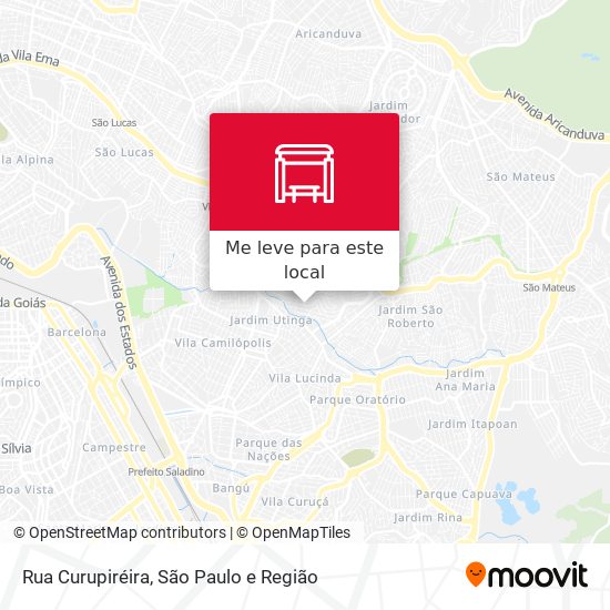 Rua Curupiréira mapa