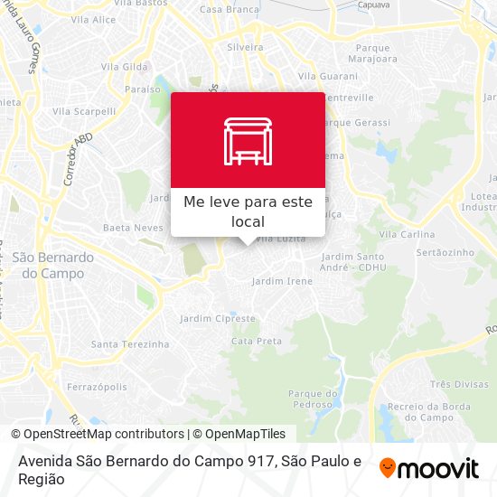 Avenida São Bernardo do Campo 917 mapa