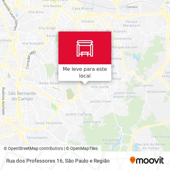 Rua dos Professores 16 mapa