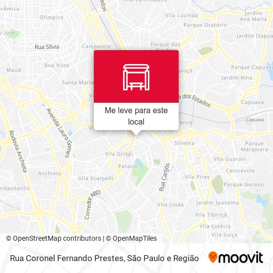 Rua Coronel Fernando Prestes mapa