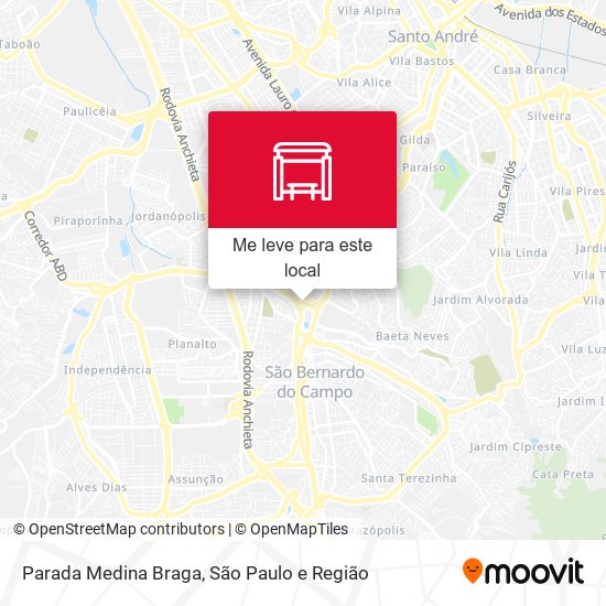 Como chegar até Paraiso em São Bernardo Do Campo de Ônibus?