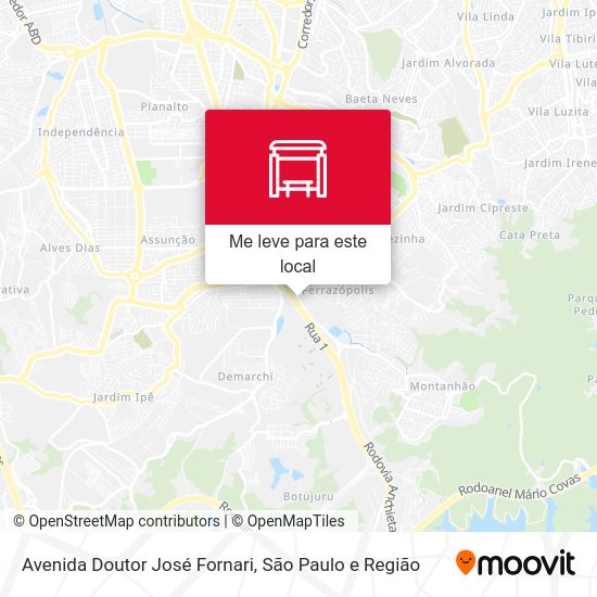 Avenida Doutor José Fornari mapa