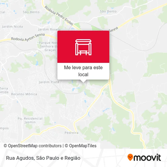 Rua Agudos mapa