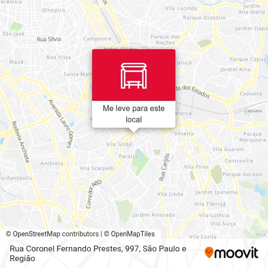 Rua Coronel Fernando Prestes, 997 mapa
