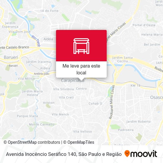 Avenida Inocêncio Seráfico 140 mapa
