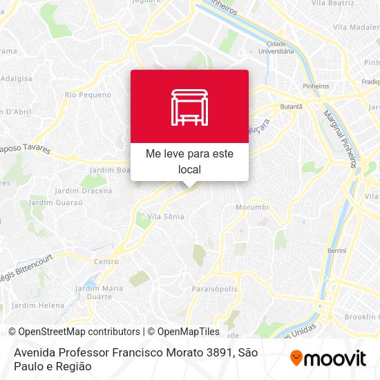 Avenida Professor Francisco Morato 3891 mapa