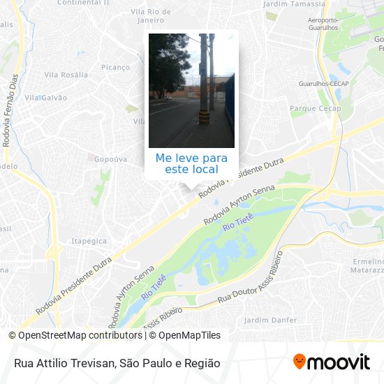 Rua Attilio Trevisan mapa