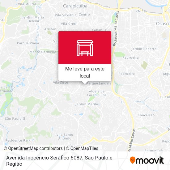 Avenida Inocêncio Seráfico 5087 mapa