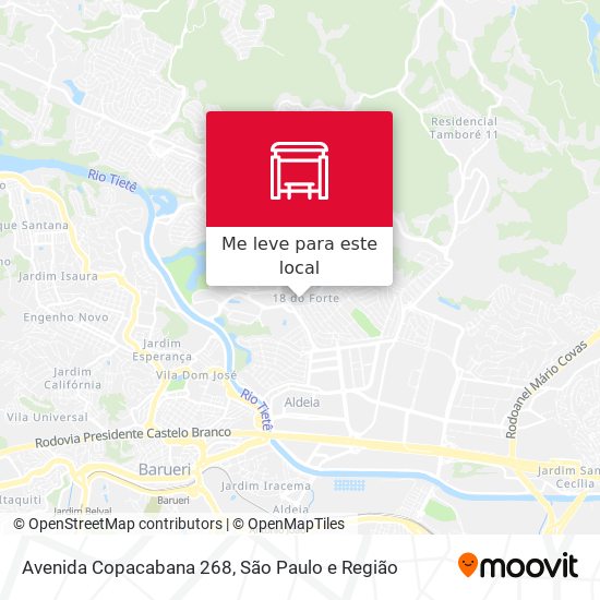 Avenida Copacabana 268 mapa