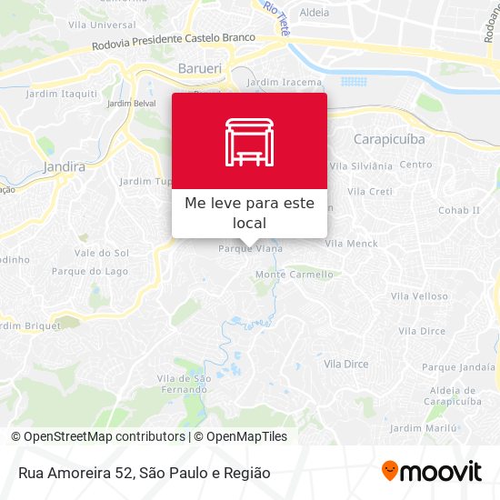 Rua Amoreira 52 mapa