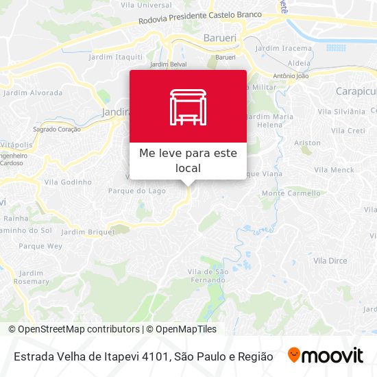 Estrada Velha de Itapevi 4101 mapa