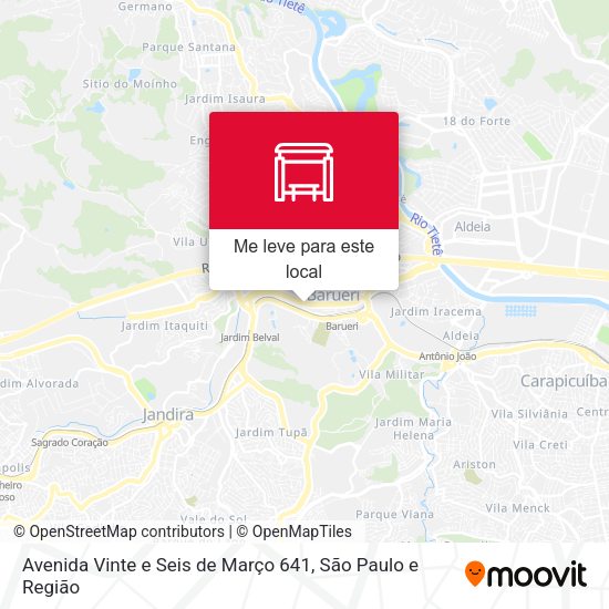 Avenida Vinte e Seis de Março 641 mapa
