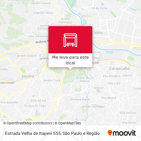 Estrada Velha de Itapevi 555 mapa