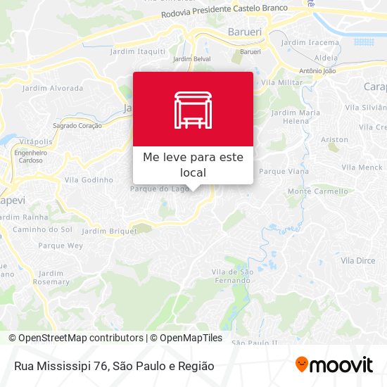 Rua Mississipi 76 mapa