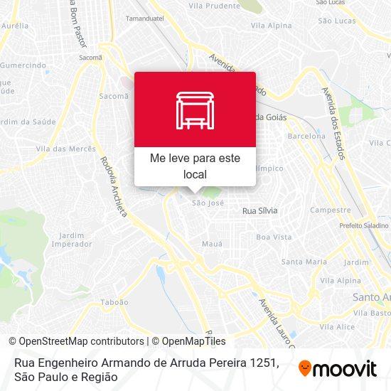 Rua Engenheiro Armando de Arruda Pereira 1251 mapa