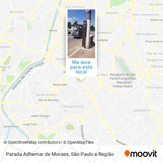 Parada Adhemar de Moraes mapa
