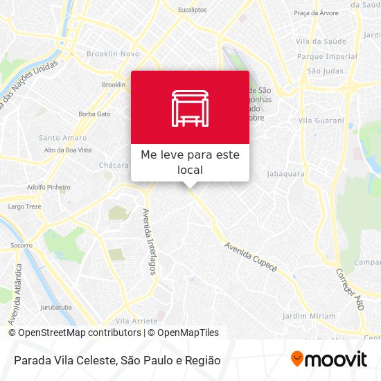 Parada Vila Celeste mapa