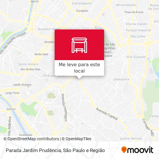 Parada Jardim Prudência mapa