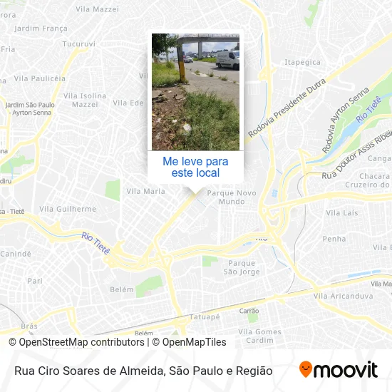 Rua Ciro Soares de Almeida mapa