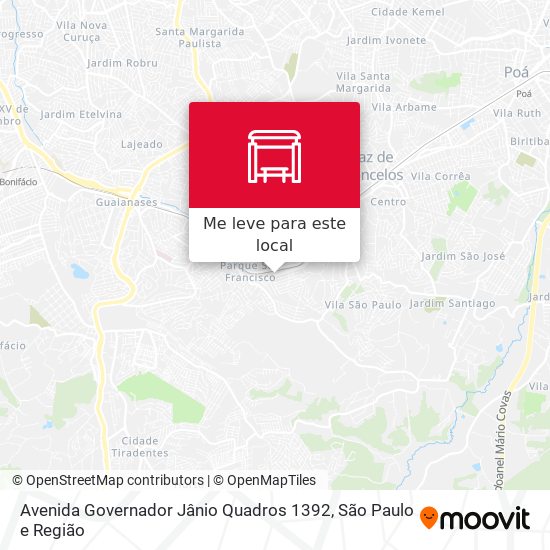 Avenida Governador Jânio Quadros 1392 mapa