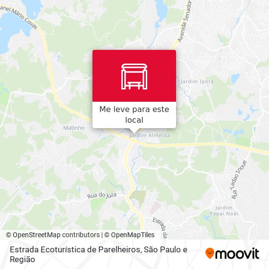 Estrada Ecoturística de Parelheiros mapa