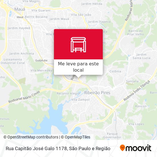 Rua Capitão José Galo 1178 mapa