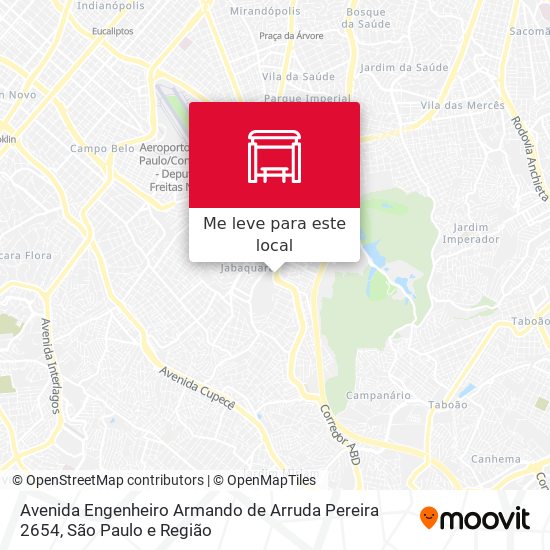 Avenida Engenheiro Armando de Arruda Pereira 2654 mapa