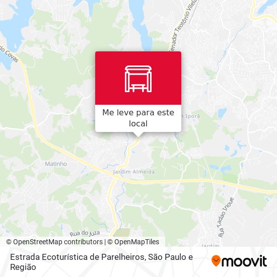 Estrada Ecoturística de Parelheiros mapa