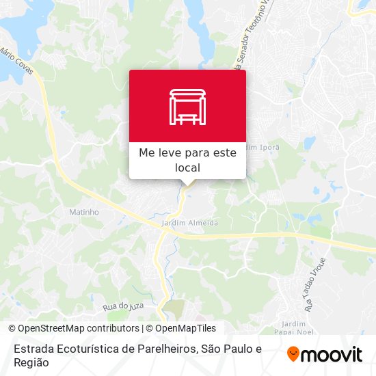 Estrada Ecoturística de Parelheiros mapa