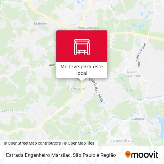 Estrada Engenheiro Marsilac mapa