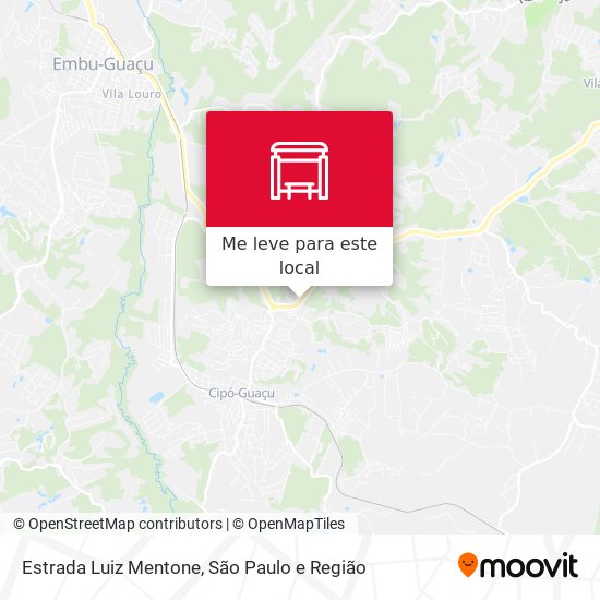 Estrada Luiz Mentone mapa